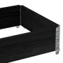 Collar de palet madera maciza de pino negro 80x60 cm de , Plataformas de carga y palés - Ref: Foro24-4010265, Precio: 42,30 €...
