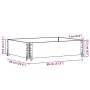 Collar de palet madera maciza de pino negro 80x60 cm de , Plataformas de carga y palés - Ref: Foro24-4010265, Precio: 43,23 €...