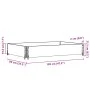 Collar de palet madera maciza de pino gris 120x80 cm de , Plataformas de carga y palés - Ref: Foro24-4010273, Precio: 43,79 €...