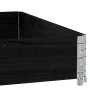 Collar de palet madera maciza de pino negro 100x100 cm de , Plataformas de carga y palés - Ref: Foro24-4010286, Precio: 41,72...