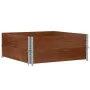 Collares de palets 2 uds madera maciza pino marrón 100x100 cm de , Plataformas de carga y palés - Ref: Foro24-4010292, Precio...