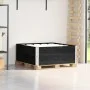 Collares de palets 2 uds madera maciza de pino negro 100x100 cm de , Plataformas de carga y palés - Ref: Foro24-4010290, Prec...