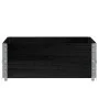 Collares de palets 2 uds madera maciza de pino negro 100x100 cm de , Plataformas de carga y palés - Ref: Foro24-4010290, Prec...