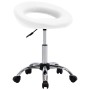 Silla de trabajo con ruedas cuero sintético blanco de vidaXL, Sillas de oficina - Ref: Foro24-323663, Precio: 64,93 €, Descue...