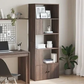 Estantería madera de ingeniería marrón roble 70x36x189 cm de , Librerías y estanterías - Ref: Foro24-3295323, Precio: 109,58 ...