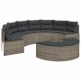 Sofá de jardín semicircular 2 piezas ratán sintético gris de , Sofás de exterior - Ref: Foro24-3262071, Precio: 654,55 €, Des...