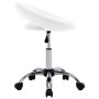 Silla de trabajo con ruedas cuero sintético blanco de vidaXL, Sillas de oficina - Ref: Foro24-323663, Precio: 64,93 €, Descue...