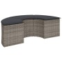 Sofá de jardín semicircular 2 piezas ratán sintético gris de , Sofás de exterior - Ref: Foro24-3262071, Precio: 654,55 €, Des...