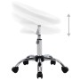 Silla de trabajo con ruedas cuero sintético blanco de vidaXL, Sillas de oficina - Ref: Foro24-323663, Precio: 64,93 €, Descue...