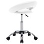 Silla de trabajo con ruedas cuero sintético blanco de vidaXL, Sillas de oficina - Ref: Foro24-323663, Precio: 64,93 €, Descue...