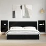 Mesitas de noche de pared con luces LED 2 unidades negro de , Mesitas de noche - Ref: Foro24-848160, Precio: 136,40 €, Descue...