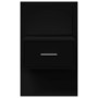 Mesitas de noche de pared con luces LED 2 unidades negro de , Mesitas de noche - Ref: Foro24-848160, Precio: 136,40 €, Descue...