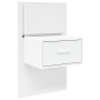 Mesita de noche de pared con luces LED blanco de , Mesitas de noche - Ref: Foro24-848157, Precio: 65,80 €, Descuento: %