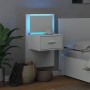 Mesita de noche de pared con luces LED blanco de , Mesitas de noche - Ref: Foro24-848157, Precio: 65,80 €, Descuento: %