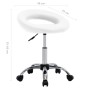 Silla de trabajo con ruedas cuero sintético blanco de vidaXL, Sillas de oficina - Ref: Foro24-323663, Precio: 64,93 €, Descue...