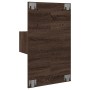 Mesita de noche de pared con luces LED roble marrón de , Mesitas de noche - Ref: Foro24-848169, Precio: 60,51 €, Descuento: %