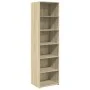 Aparador alto madera de ingeniería roble Sonoma 50x41x185 cm by , Sideboards - Ref: Foro24-3281682, Price: 99,57 €, Discount: %