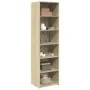 Aparador alto madera de ingeniería roble Sonoma 50x41x185 cm by , Sideboards - Ref: Foro24-3281682, Price: 99,57 €, Discount: %