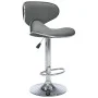 323648 Bar Stools 2 pcs Grey Faux Leather de vidaXL, Taburetes de cocina - Ref: Foro24-323648, Precio: 138,33 €, Descuento: %