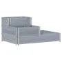 Arriate elevado de 3 niveles madera maciza pino gris 120x80 cm de , Maceteros y jardineras - Ref: Foro24-4010315, Precio: 90,...