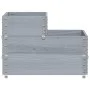 Arriate elevado de 3 niveles madera maciza pino gris 120x80 cm de , Maceteros y jardineras - Ref: Foro24-4010315, Precio: 90,...