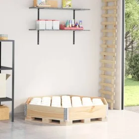 Arriate elevado hexagonal madera maciza de pino 160x160 cm de , Maceteros y jardineras - Ref: Foro24-4010317, Precio: 53,82 €...