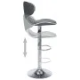 323648 Bar Stools 2 pcs Grey Faux Leather de vidaXL, Taburetes de cocina - Ref: Foro24-323648, Precio: 138,33 €, Descuento: %