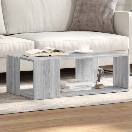 Mesa de centro madera de ingeniería gris Sonoma 89,5x48x30 cm de , Mesas de centro - Ref: Foro24-848155, Precio: 49,34 €, Des...