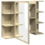 Armario de espejo baño contrachapada color roble 80x20,5x64 cm de , Tocadores de baño - Ref: Foro24-849603, Precio: 70,93 €, ...