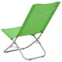 Sillas de playa plegables 2 unidades tela verde de vidaXL, Sillas de jardín - Ref: Foro24-310379, Precio: 80,68 €, Descuento: %