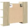 Armario de espejo baño contrachapada color roble 80x20,5x64 cm de , Tocadores de baño - Ref: Foro24-849603, Precio: 70,93 €, ...
