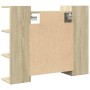 Armario de espejo baño contrachapada color roble 80x20,5x64 cm de , Tocadores de baño - Ref: Foro24-849603, Precio: 72,14 €, ...