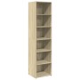 Aparador alto madera de ingeniería roble Sonoma 45x41x185 cm de , Aparadores - Ref: Foro24-3281675, Precio: 92,03 €, Descuent...