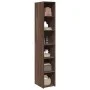 Aparador alto madera de ingeniería marrón roble 30x41x185 cm de , Aparadores - Ref: Foro24-846417, Precio: 77,61 €, Descuento: %
