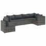 Set de muebles de jardín 6 pzas y cojines ratán sintético gris de , Conjuntos de jardín - Ref: Foro24-3308170, Precio: 419,16...