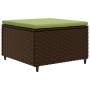 Set muebles de jardín 4 piezas y cojines ratán sintético marrón de , Conjuntos de jardín - Ref: Foro24-3308054, Precio: 274,9...