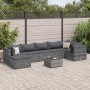 Set de muebles de jardín 8 pzas y cojines ratán sintético gris de , Conjuntos de jardín - Ref: Foro24-3308234, Precio: 532,97...