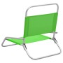 Sillas de playa plegables 2 unidades tela verde de vidaXL, Sillas de jardín - Ref: Foro24-310370, Precio: 73,10 €, Descuento: %