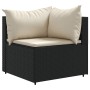 Set muebles de jardín 6 piezas y cojines ratán sintético negro de , Conjuntos de jardín - Ref: Foro24-3308208, Precio: 456,62...