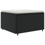 Set muebles de jardín 6 piezas y cojines ratán sintético negro de , Conjuntos de jardín - Ref: Foro24-3308208, Precio: 456,62...
