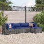 Set de muebles de jardín 5 pzas y cojines ratán sintético gris de , Conjuntos de jardín - Ref: Foro24-3308063, Precio: 341,27...