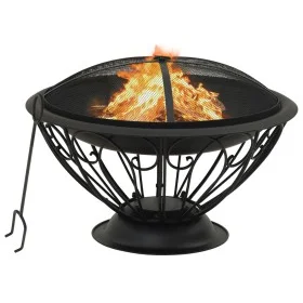 Brasero con atizador acero XXL 75 cm de vidaXL, Chimeneas - Ref: Foro24-311895, Precio: 161,20 €, Descuento: %