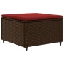Set muebles de jardín 7 piezas y cojines ratán sintético marrón de , Conjuntos de jardín - Ref: Foro24-3308229, Precio: 543,4...