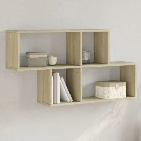 Estantería de pared madera ingeniería roble Sonoma 100x20x53 cm de , Estantes y estanterías - Ref: Foro24-848019, Precio: 48,...