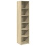 Aparador alto madera de ingeniería roble Sonoma 40x41x185 cm de , Aparadores - Ref: Foro24-3281668, Precio: 86,99 €, Descuent...