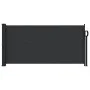 Toldo lateral retráctil negro 100x500 cm de , Sombrillas - Ref: Foro24-4004384, Precio: 86,21 €, Descuento: %