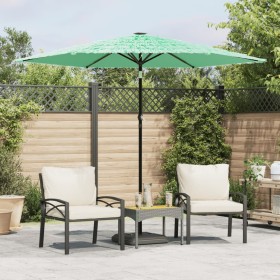 Sombrilla de jardín con poste de acero verde 268x268x226 cm de , Sombrillas - Ref: Foro24-4005103, Precio: 83,09 €, Descuento: %