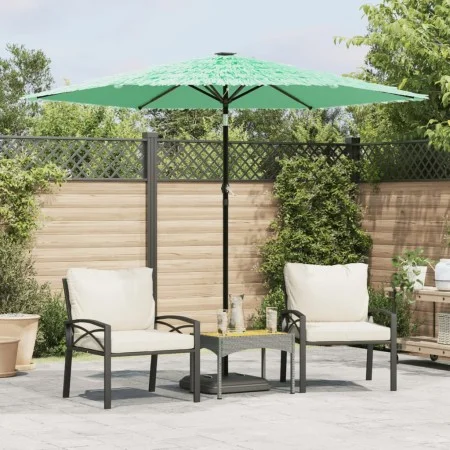 Sombrilla de jardín con poste de acero verde 268x268x226 cm de , Sombrillas - Ref: Foro24-4005103, Precio: 91,72 €, Descuento: %