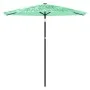 Sombrilla de jardín con poste de acero verde 268x268x226 cm de , Sombrillas - Ref: Foro24-4005103, Precio: 91,72 €, Descuento: %