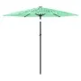 Sombrilla de jardín con poste de acero verde 268x268x226 cm de , Sombrillas - Ref: Foro24-4005103, Precio: 91,72 €, Descuento: %